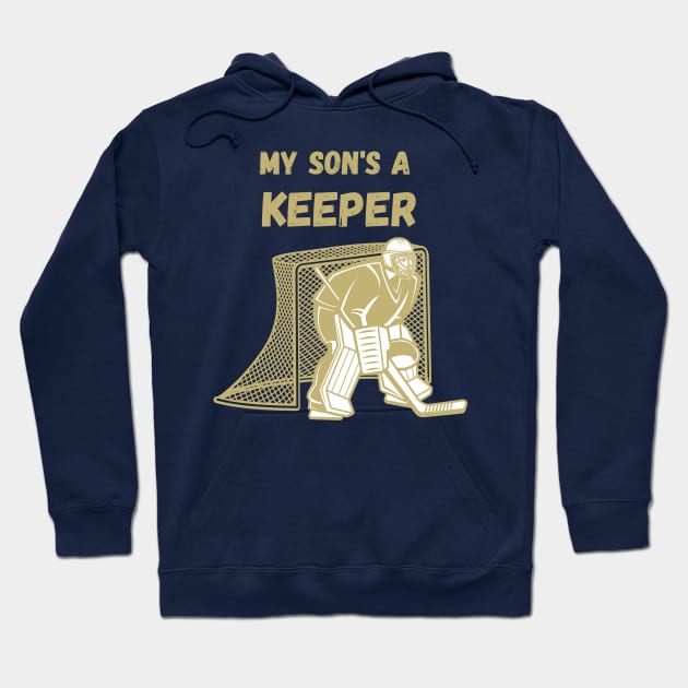 parent of hockey goalie Hoodie by Sport-tees by Marino's